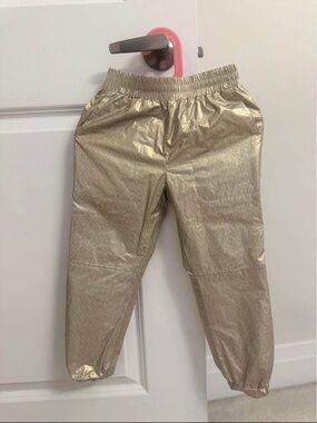 KORS Michael Kors Girls Metallic Gold Jogger Bottoms